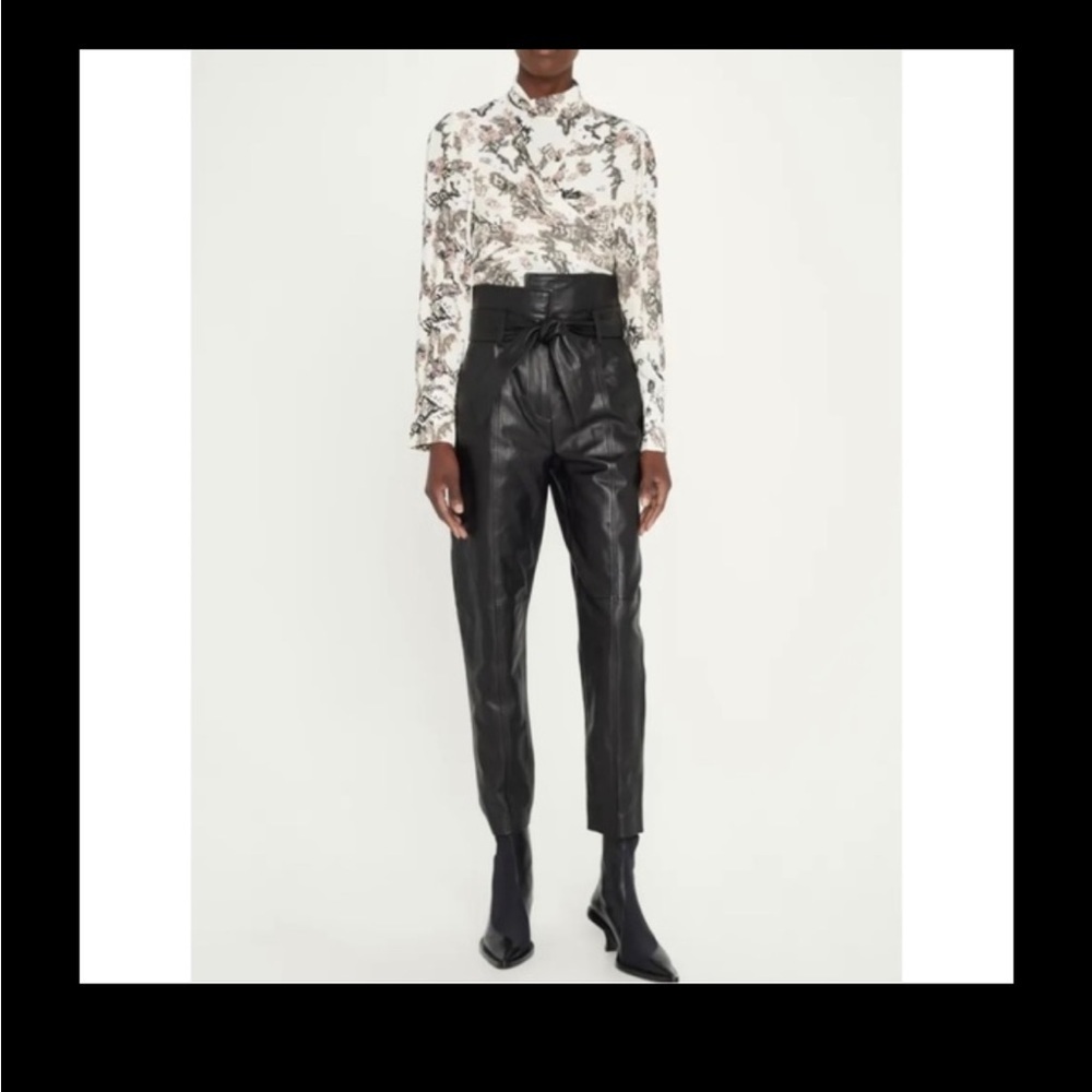 IRO Sakari Printed Crisscross Turtleneck Top| - Picture 5 of 12